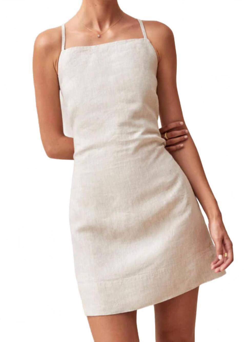 NEW ALOHAS lina mini dress in white